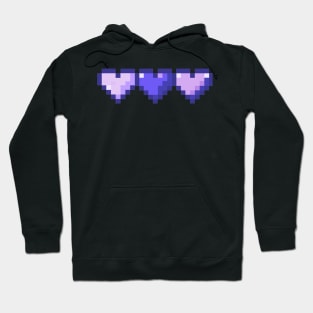 Purple Health Bar Pixel Art Hoodie